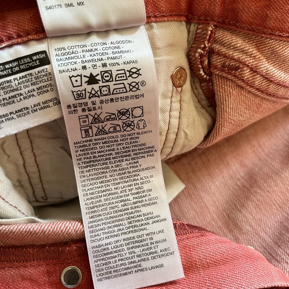 Levi’s 501 White Oak Cone Denim Jeans Red Light Wash Button Fly Classic Colorful - Picture 6 of 14